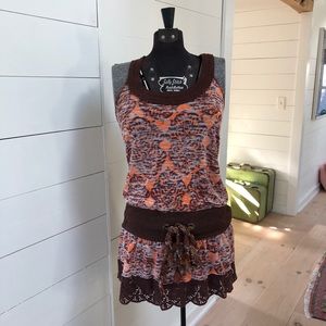 RARE Free People Tunic Damask Belt XS